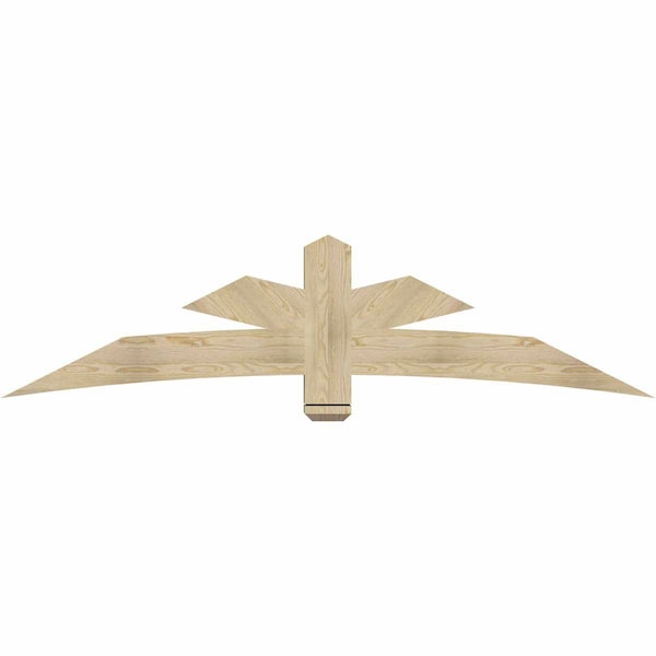 Ekena Millwork Alberta Rough Sawn Timber Gable Bracket, Douglas Fir, 84"W x 21"H x 6"D x 6"F, 6/12 Pitch GBW084X21X0606ALB00RDF - main